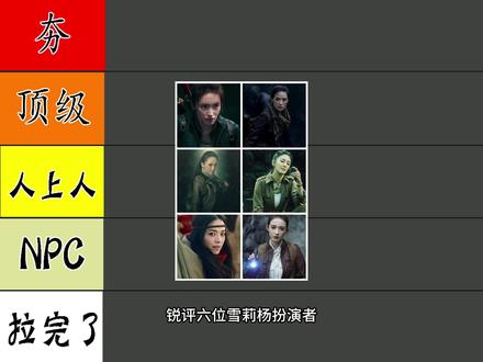 锐评六位雪莉杨演员 #雪莉杨#鬼吹灯 #盗墓笔记