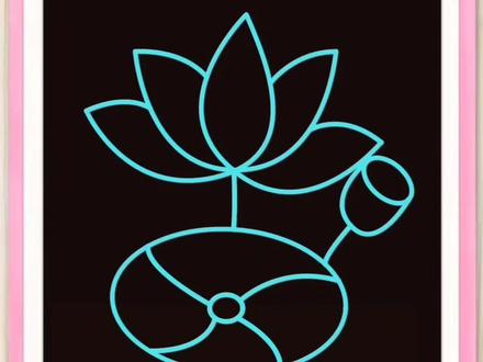 字母U画荷花#简笔画
