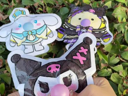 会吐泡泡的#三丽鸥 蛋仔捏捏也太可爱了吧!喊你的#蛋搭子 来学#手工diy #解压