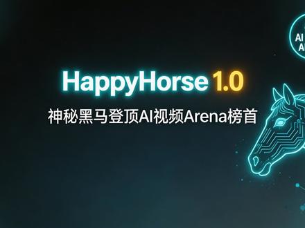 HappyHorse1.0神秘黑马登顶AI视频Arena榜首 #ai #seedance #抖音#阿里#快手