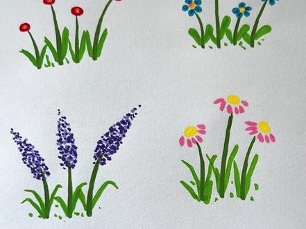 6种小花的画法 #儿童简笔画 #创意简笔画 #简笔画教程