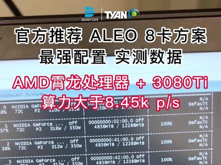 8张3080Ti来挖...#aleo #矿机#显卡在燃烧 #大数据推荐给有需要的人