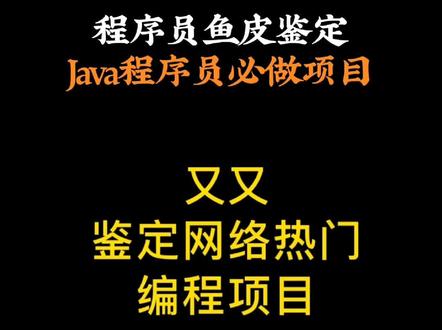 编程大佬@程序员鱼皮 推荐:#java #程序员 必做项目