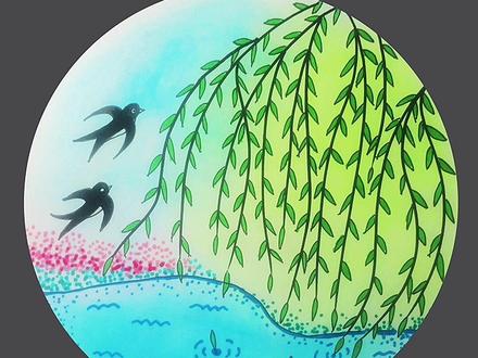 国学启蒙,二年级必背古诗配画《咏柳》唐·贺知章#简笔画#咏柳#春天#柳树 #想画就画 #古风画#国学启蒙#古诗配画#少儿美术 #简笔画教程#抖音小助手 #春天你好 #抖音小助手 @DOU+小助手