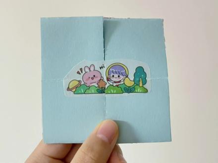 简单的翻翻乐,有手就会,让好闺蜜给你折#手工diy #手工 #折纸 #教程 #让你的姐妹给你安排上