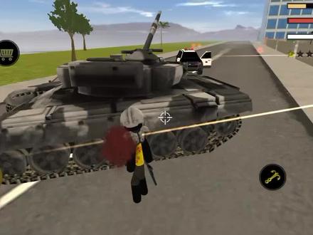 搞笑火柴人,蜘蛛侠英雄二开坦克做五星好市民