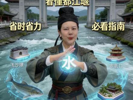 都江堰详细游玩攻略 2026 年轻松懒人版 7分钟手把手带你玩转都江堰,带老人小孩轻松游览路线,都江堰详细游玩攻略!#都江堰游玩攻略 #都江堰 #四川旅游 #四川旅游推荐