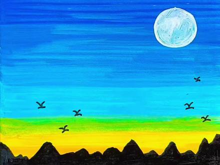 今天简单的画一个风景吧,零基础也可以哦,美丽的夕阳西下……#风景美如画 #夕阳西下落日余晖 #简笔画教程 #零基础学画画#丙烯马克笔