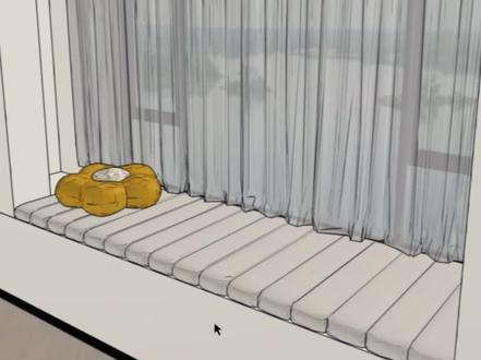 别再做传统的飘窗了,不美观还不能储物 #酷家乐 #室内设计 #飘窗 #卧室改造 #木作定制