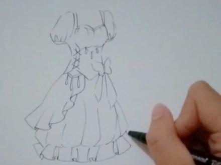 #lo裙 #画画画画#手绘#简笔画 lo裙(5)