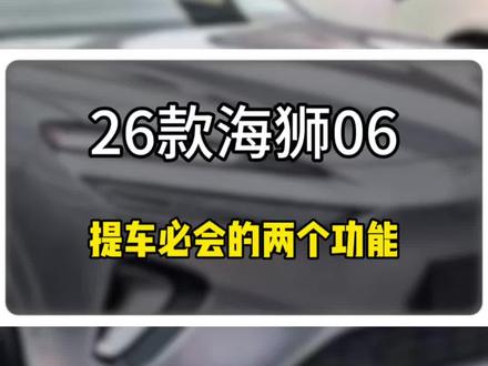 26款海狮06提车向25款车主炫耀的两个功能 #比亚迪海狮06 #26款海狮06EV