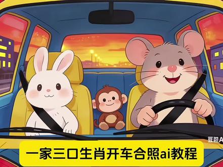 一家三口生肖开车合照的视频豆包ai指令制作教程来了 一家三口生肖开车开车合照ai指令 天下第一好三口之家生肖开车合照视频豆包ai指令P图教程 一家三口属相开车合照视频ai指令教程 一家三口属相开车合照豆包ai指令制作教程 三口之家属相开车合照ai生成入口 一家三口生肖开车合照豆包ai指令制作入口#豆包ai#豆包P图已经nextlevel了 #三口之家 #一家三口 #一家三口的小幸福