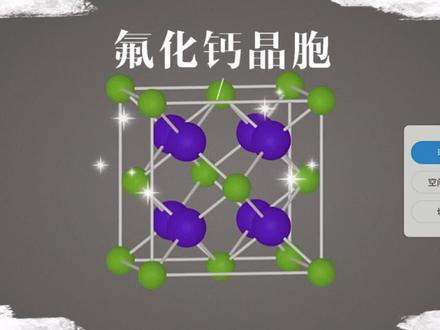 氟化钙晶胞模型#知识分享 #高中 #网课