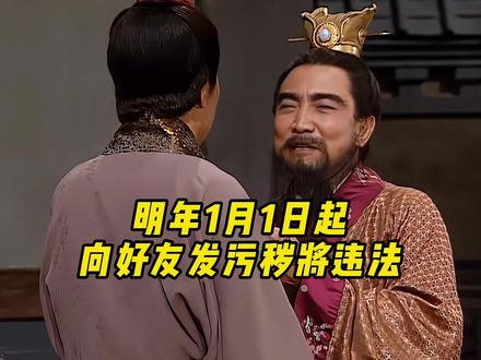 明年1月1日起向好友发污秽违法! #三国 #聊天 #情侣 #二师兄不好啦 #抖音精选