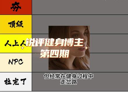 从夯到拉锐评外国美女健身博主 #健身 #美女教练手把手教学 #美女 #大学生 #瑜伽裤