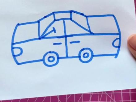 简笔画小汽车#简笔画教程 #一起学画画
