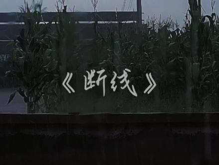 #断线 #下雨了我说的不是天气 #就怕歌词入了心 #情感共鸣 #emo音乐 《断线》这首歌真的可以说是emo天花板了