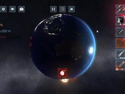 我要在毁灭地球模拟器中使用各种方式毁灭地球!