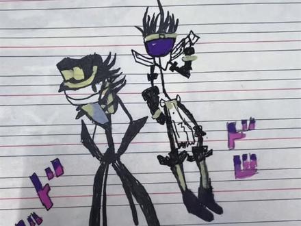 男孩子喜欢的火柴人,画得还是有几分点像的 😀