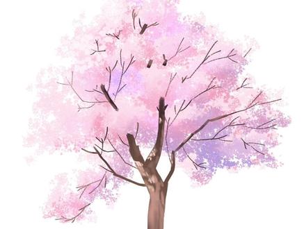 板绘教程/桃树绘画教程,万能桃树笔刷#ps教学 #ps小技巧 #笔刷 #绘画过程 #零基础学画画 #手绘 #插画教程 #插画小技巧