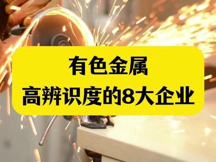 有色金属高辨识度的8大企业!产业新观察! #小金属#钨#有色金属#概念梳理 #财经