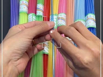 童年星星🌟慢教程分享 #幸运星 #折星星 #吸管星星 #教程分享