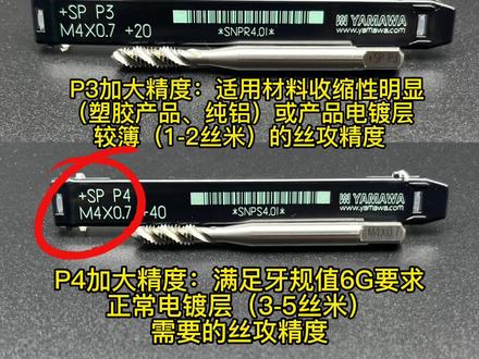 精度是根据材料的收缩和加工产品是否需要电镀而决定的。
#进口丝攻#丝攻丝锥 #cnc机加工 #机加工 #压铸件 #模内攻牙#精密加工#钻头