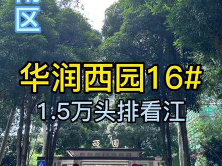 南宁江南区江景大平层#华润西园 新加推头排楼栋16号楼,1.5万起买一线江景房,今年交房#西园润府 #西园悦府 #华润西园润府 #看江大平层