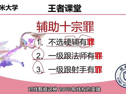 替辅助玩家发声! #王者荣耀 #教学 #王提米