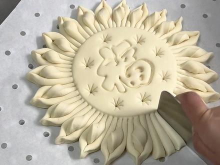 花饽饽底盘做法来啦#花饽饽教学 #胶东花饽饽 #中式面点