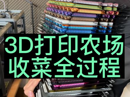 #3d打印 3D农场收菜全过程分享#收菜