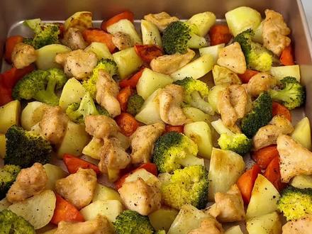 用烤箱复刻最近超火的CPB减脂饮食法,比水煮的更好吃,食材简单,减脂人按头安利#CPB减脂饮食法挑战 #低脂低卡 #食材多样化的干净饮食 #长帝大白鲸Pro风炉烤箱 #长帝烘焙节