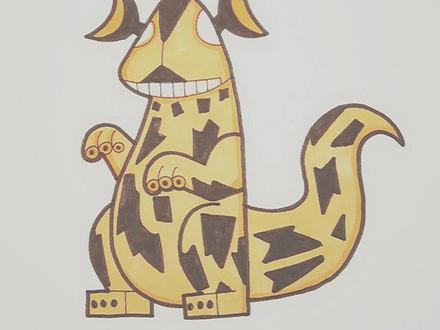 喜欢电击奥特曼的怪兽 #艾雷王 #简笔画教程 @DOU+小助手