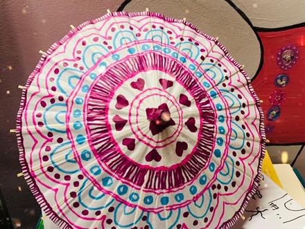 之前给社区录的手绘教程#油纸伞