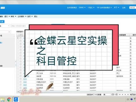 金蝶云星空科目管控#会计 #会计实操 #财务管理 #财税 #办公软件