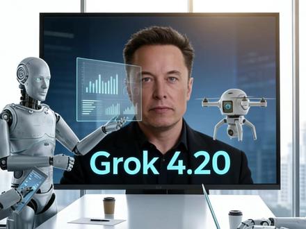马斯克大招Grok 4.20,不是1个AI,是4个! Grok 4.20 Beta突袭上线!不是单一AI,而是4个有名字、有分工的智能体实时开会辩论。实盘炒股最高47%回报,暴击GPT-5和Gemini。多智能体协作,正在开启AI交互的第二纪元。