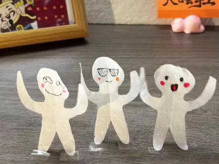 利用静电,来玩跳舞的小纸人吧#手工创意 #亲子手工#自制玩具#科学启蒙