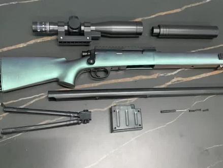 【HD-D014】手动抛壳M24软弹玩具枪安装及射击教学视频#好物推荐🔥 #玩具枪