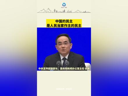 《中国的民主》白皮书:中国的民主 是人民当家作主的民主#民生 #新闻