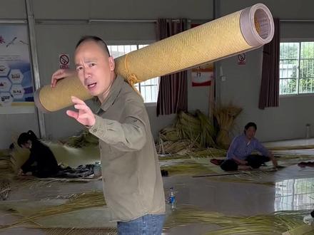 凉席机器是编不了的,打磨抛光是需要机器的#凉席 #竹制品 #手工凉席#凉席
