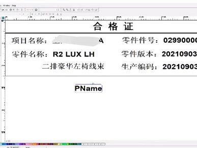 线束测试标签之codesoft追加QR二维码变量