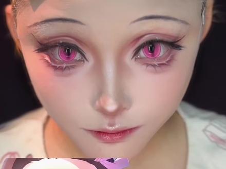 不公示干货版祢豆子妆教来了 祢豆子妆教终于剪出来了,下次出义勇桑的妆教哦,还有想看什么角色也可以告诉我#热门cos妆教程 #祢豆子 #鬼灭之刃 #cos妆教 #cos妆