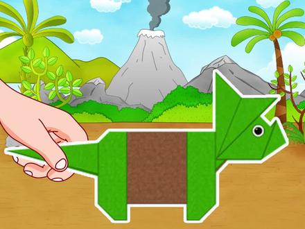 你会折恐龙世界里的三角龙吗?超详细教程,教你折一只可爱的三角龙。#恐龙折纸超简单慢动作 #三角龙简单折法 #三角龙折纸教程步骤图解 #侏罗纪恐龙世界霸王龙 #幼儿园手工折纸