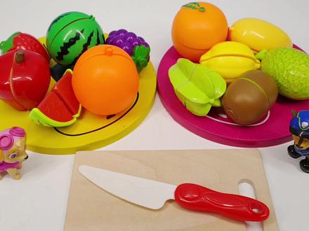 汪汪队立大功水果🍉蔬菜🥬切切乐 猜猜看阿奇天天喜欢吃什么水果呢#水果切切乐 #益智玩具 #动手动脑 #亲子互动 #汪汪队