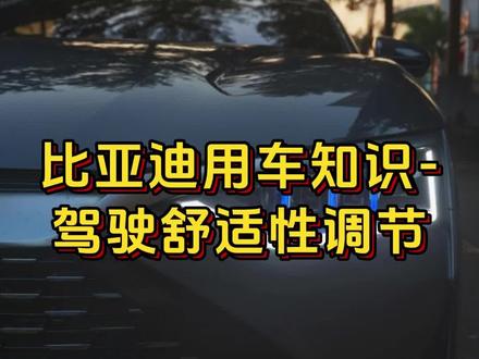 如何设置车辆,避免出现点头的现象呢?#新能源汽车