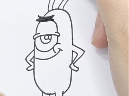 为什么我一看见痞老板就想到草履虫呢😂#简笔画 #我要上热门 @抖音小助手
