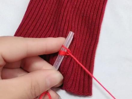 老鼠🐁把衣服咬个洞那就这么办#针线 @抖音小助手