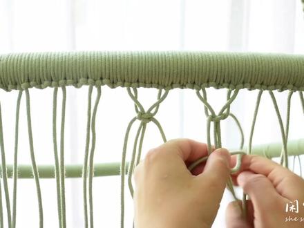 简易手工吊椅制作,不缠环,不编底部(下)