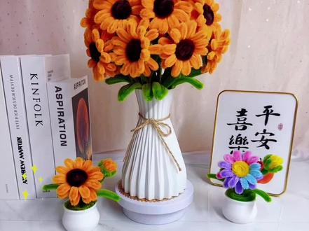 不用打胶不用剪刀,扭扭棒向日葵🌻详细教程分享#教程 #扭扭棒花束 #向日葵 #手工diy #我的手工日常