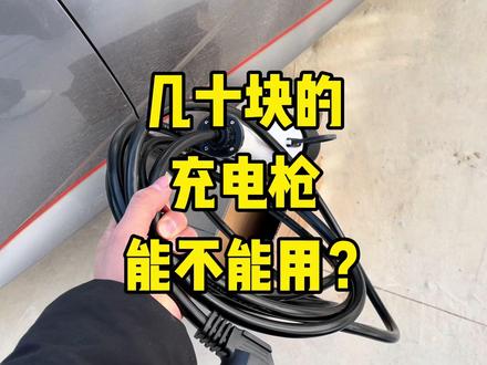 网上几十元的充电枪能不能用?和几百的到底有啥区别! #比亚迪海豚 #充电枪